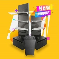 2023 New Product Launching-Best Trade Show Display - 2 in 1 Suitcase Style Portable Display Shelving