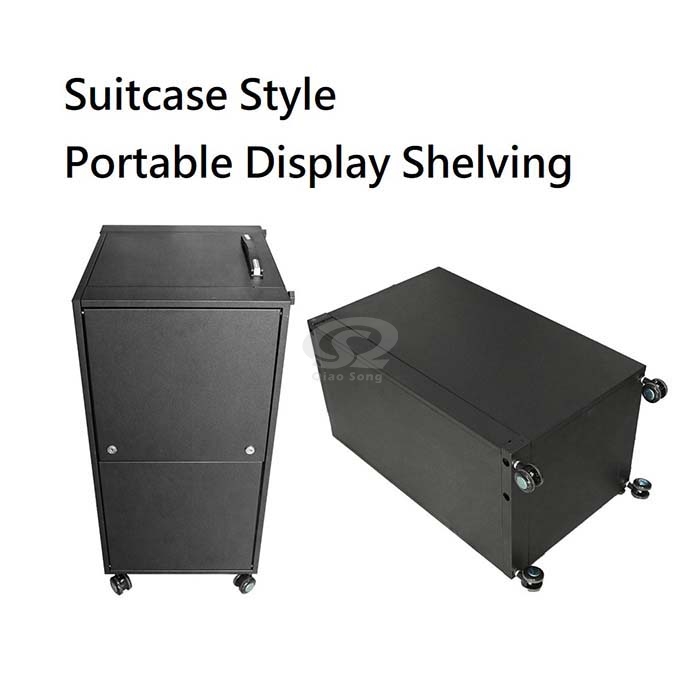 2 in 1 Suitcase Style Portable Display Shelving